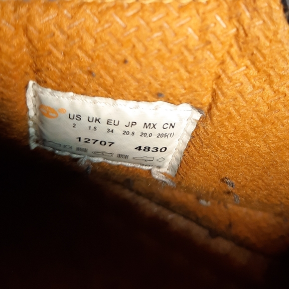 Timberland Kids Boys Girls Black Boots Size 2 - Picture 7 of 7